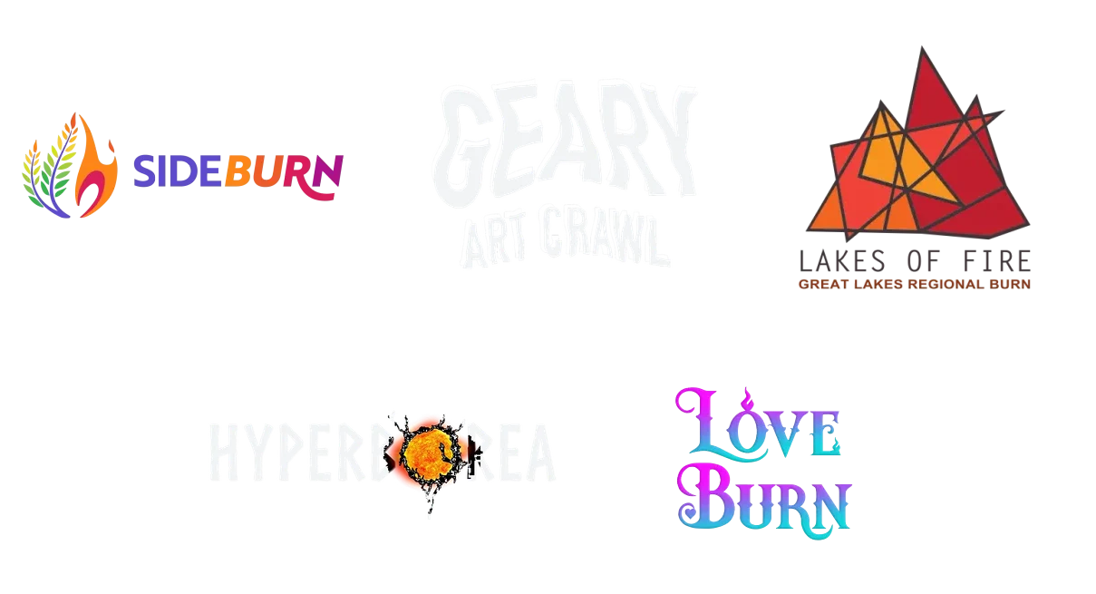 Featured at Sideburn, Geary Art Crawl, Lakes of Fire, Hyperborea and Love Burn